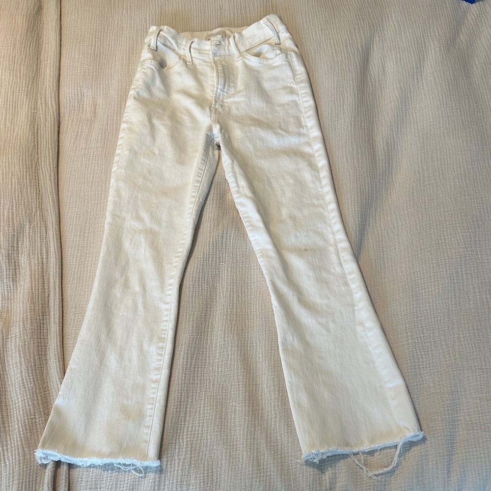 MOTHER Hustler Ankle Fray Jeans